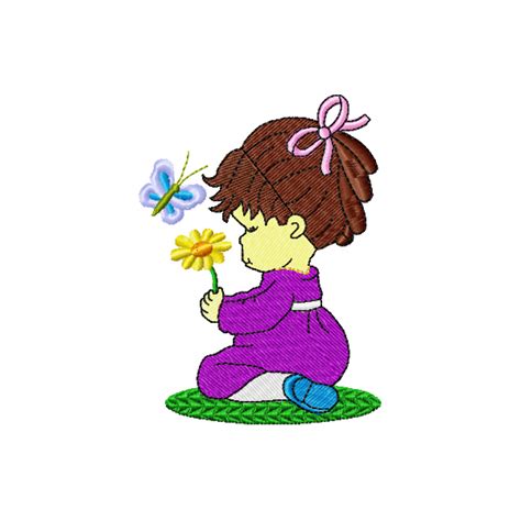 Girl Embroidery Design