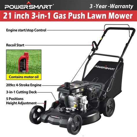 Buy Us In Stock Powersmart Self Propelled Gas Lawn Mower Inch