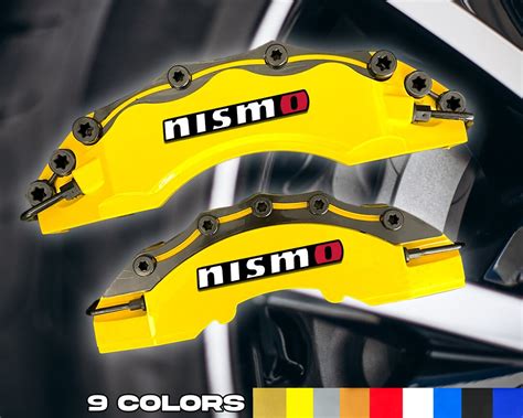 4pc Brake Caliper Covers With Nismo Logo Black Red White Etsy