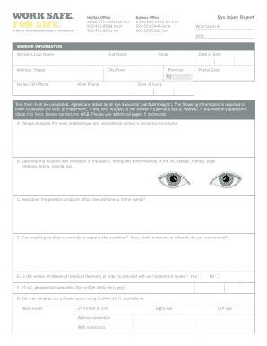 Fillable Online Wcb Ns Eye Injury Report Fax Email Print Pdffiller