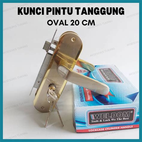 Jual Kunci Pintu Tanggung Set Komplit Handle Pintu Medium Set 603