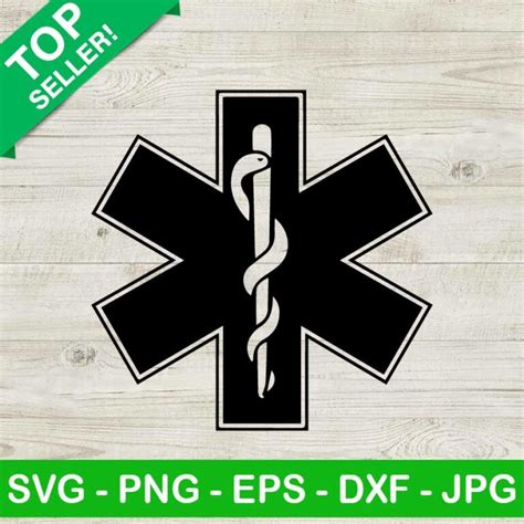 EMT Logo SVG, Emt SVG, Paramedic Star Of Life SVG, Medical SVG