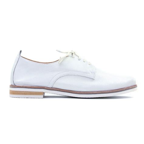 Caprice Perla Perlato Derbys Blanc Printemps T Chez Trois Par