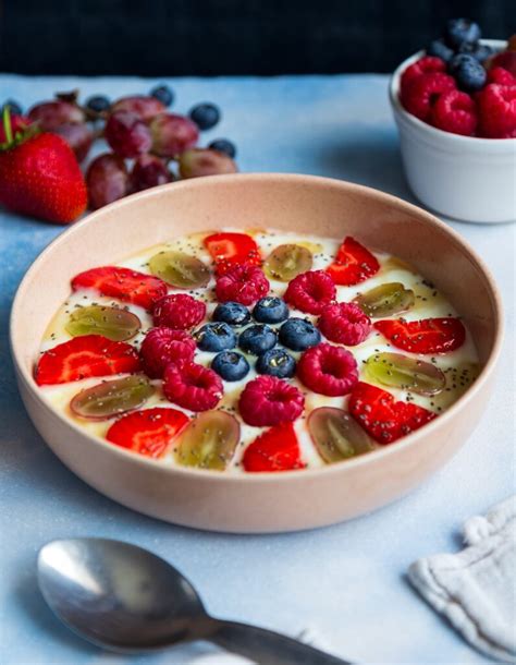 Vanilla Yoghurt Fruit Bowl Rachael Holmes Photography