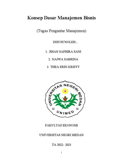 Konsep Dasar Manajemen Bisnis Pdf