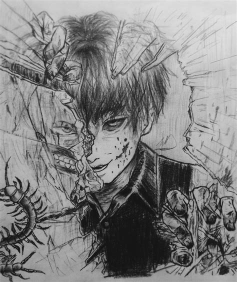 Kaneki Ken Tokyo Ghoul Pencil Drawing Sketch Pencildrawing Pencil