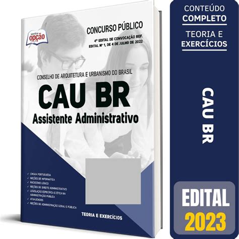 Apostila CAU BR 2023 Assistente Administrativo Solução Cursos e