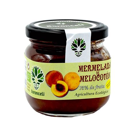 Mermelada de melocotón sin azúcar ecológica 200g Mermelada Miel y