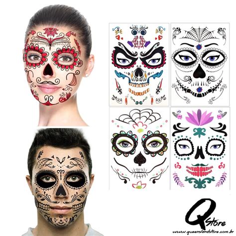 Tatuagem De Rosto Caveira Mexicana Unidade Queensland Store