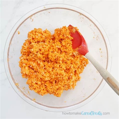 Super Easy Orange Rice Krispie Treats Recipe