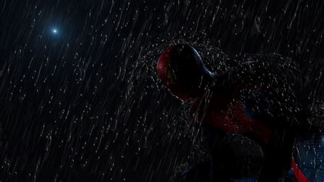 Spider Man Spider Man Game Rain Night Moon Superhero D Cgi Wallpaper