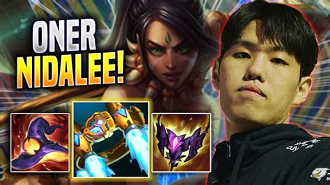 ONER CRAZY GAME WITH NIDALEE T1 Oner Plays Nidalee JUNGLE Vs Kindred