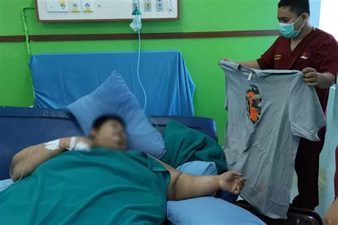 Sempat Dirawat Di Rscm Fajri Pria Obesitas Kg Asal Tangerang