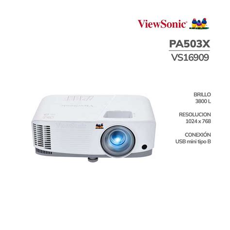 Proyector Viewsonic Pa503X 3800 Lumenes Vs16909 1024X768 Vga PC Speed