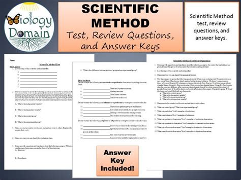 Free Scientific Method Unit Questions Worksheet Answers Download Free