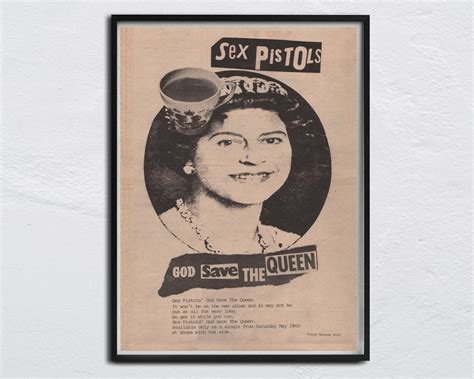 Sex PISTOLS Poster 1977 Original NME God Save The Queen Johnny Rotton