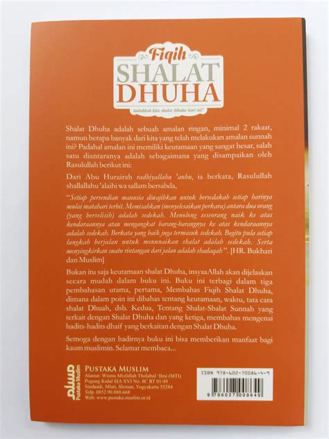 Fiqih Shalat Dhuha Toko Buku Islam Al Mafatih