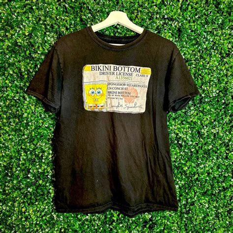 Spongebob Squarepants Shirts Spongebob Squarepants Bikini Bottom Drivers License Graphic