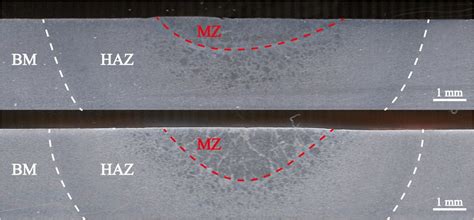 Cross Sections Of Weld Joints Of A T Tig And B T Tig With Emf