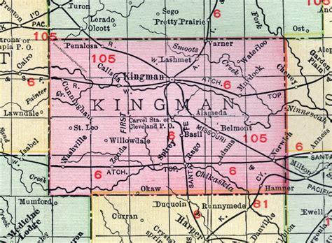 Kingman County Kansas Map - Guinna Hyacinthia