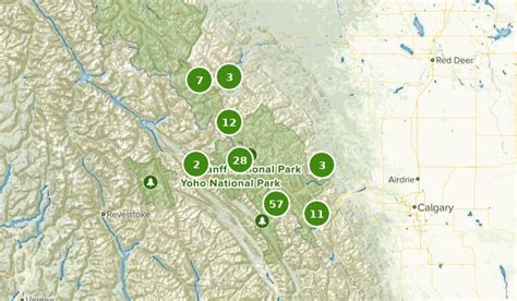 Banff National Park Trail Map