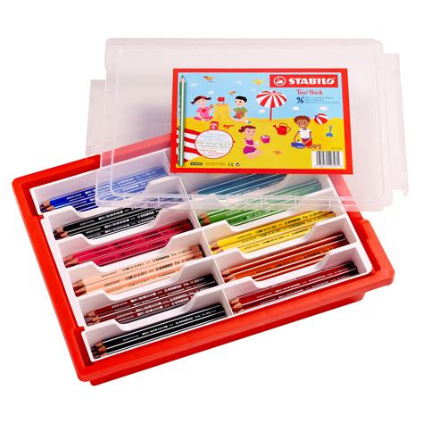 TRIO THICK CLASSPACK 96 CRAYONS COULEURS ASSORTIS K117021 Frimaudeau BtoC