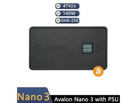 Avalon Nano Bitcoin Miner T W J T Home Quiet Asic Miner With Psu