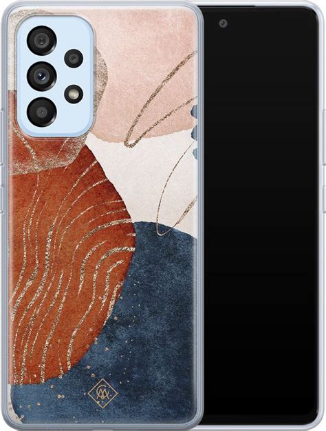 Samsung Galaxy A33 Siliconen Hoesje Abstract Terracotta Bol