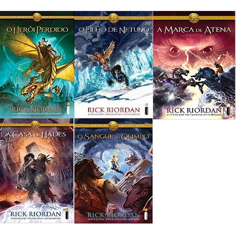 KIT 5 LIVROS OS HEROIS DO OLIMPO RICK RIORDAN Shopee Brasil