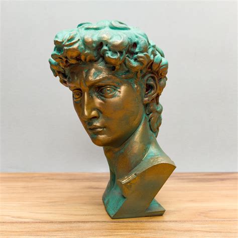 David Bust Statue by Michelangelo David Head 7 Inches Tall - Etsy