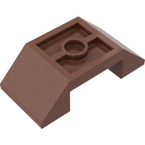 Lego Reddish Brown Slope X Double Inverted With Open Center