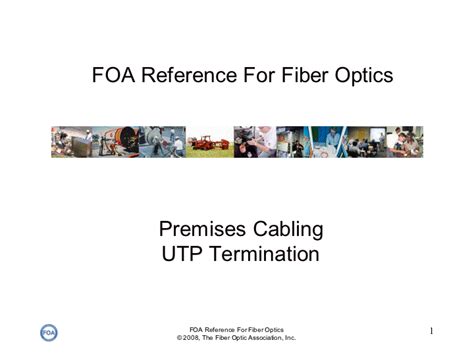 Powerpoint Presentation Foa Reference For Fiber Optics