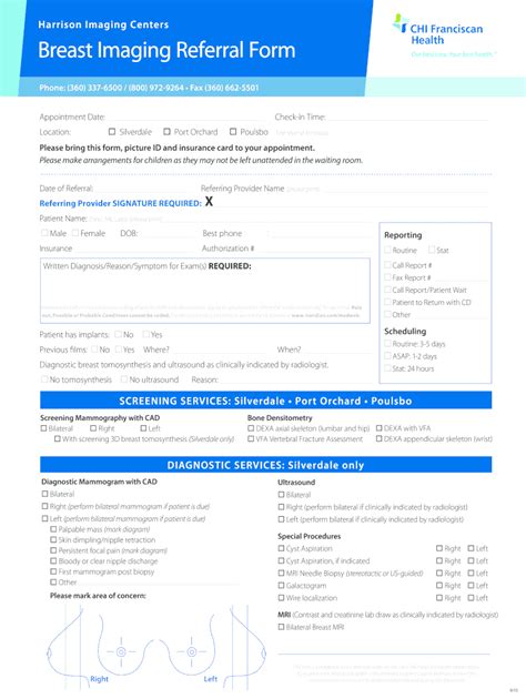 Breast Imaging Form Fill Online Printable Fillable Blank PdfFiller