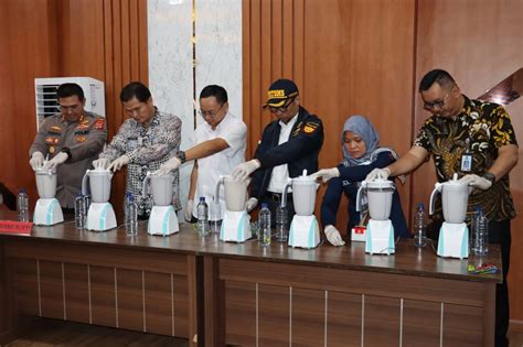 Satresnarkoba Polres Serang Musnahkan Barang Bukti Narkotika Jenis Sabu