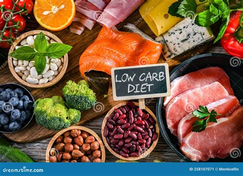 Low Carbohydrate Diet Products Recommended For Weight Loss Stock Image Image Of Recommend