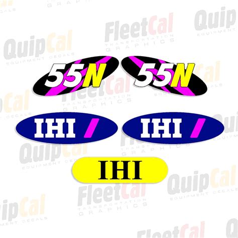 Ihi 55n Marking Decal Set Truck And Equipment Decals