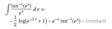 Integral Of Arctanexex Using Only Substitution Method Rcalculus