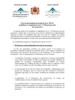 Note de présentation du projet de loi n 059 13 note de pr 233