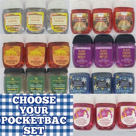 Bath And Body Works Set Of 3 Pocketbacs 1 Ounce Each New Pick Your Scent Ebay