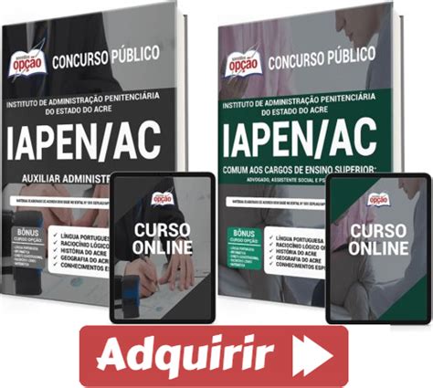 E Books E Apostilas Processo Seletivo Iapen Ac Fun Es