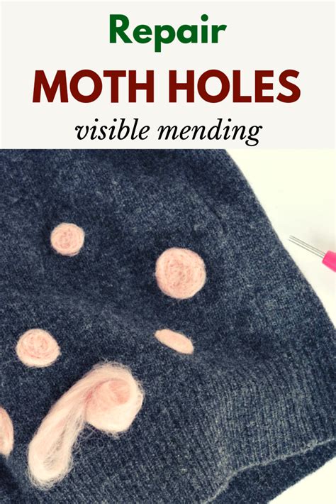 How To Repair Moth Holes In A Sweater Visible Mending Make Do And