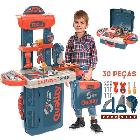 Kit Ferramentas Bancada Infantil Pe As Brinquedo Shopee Brasil