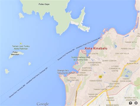 Map Of Kota Kinabalu World Easy Guides