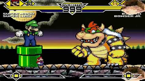 Super Mario And Super Luigi Vs Bowser And Bowser Jr Mugen Battle 1 0