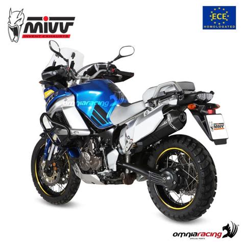 Mivv Exhaust Slip On Speed Edge Approved Black Steel Yamaha Xt1200z