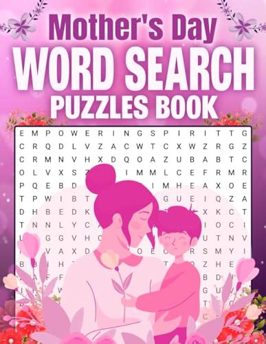 Mothers Day Word Search Puzzles Book Large Print Mothers Day Word