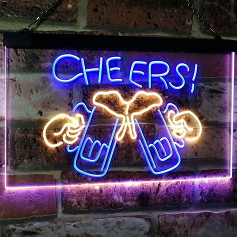 Beer Mugs Glass Dual Color Led Neon Sign Neon Signs Led Neon Signs