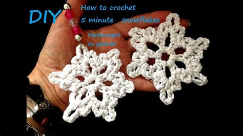 Minute Crochet Christmas Snowflake And How To Stiffen Crochet