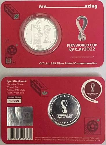 Medalha De Prata No Card Oficial Da Fifa Copa Do Mundo Qatar