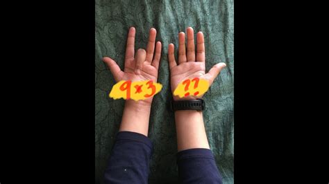 9 Nine Multiplication Times Table Hand Trick